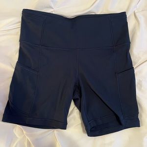 Lululemon Biker Shorts 6” Navy